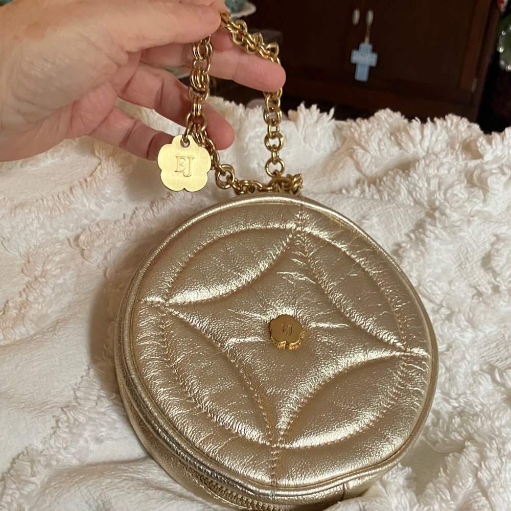 Elegant Gold Chain Circle Bag